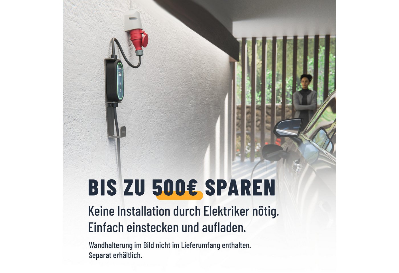 ABSINA Ladekabel CEE 16A auf Typ 2 mit einstellbarer Ladeleistung 11kW 16A Elektroauto-Ladegerät (1-tlg) – Bild 2 von 5