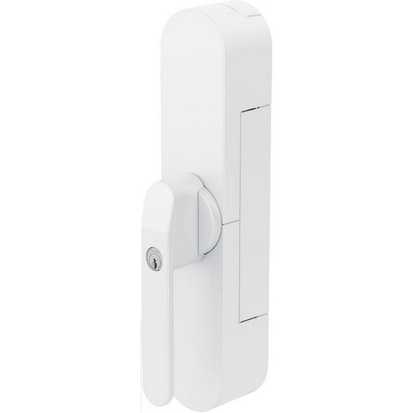 ABUS Alarmfenstergriff WINTECTO™ One - Smarter Fensterantrieb FCA4100 gl. AL0125, Weiß, gleichschließend AL0125, Alarmfunktion, einfache Montage ohne Bohren, fü