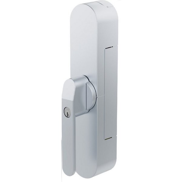 ABUS Alarmfenstergriff WINTECTO™ One -Smarter Terrassentür Fensterantrieb FCA4100 vs. Silber, verschiedenschließend, Alarmfunktion, einfache Montage ohne Bohren
