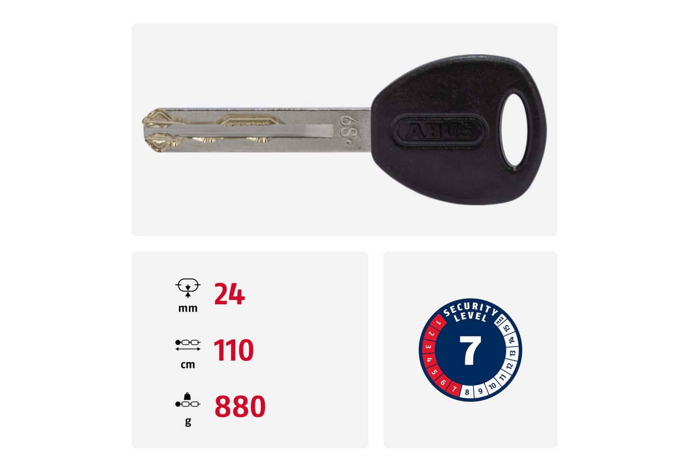 ABUS Kettenschloss Yarnit 4004K – Bild 5 von 5