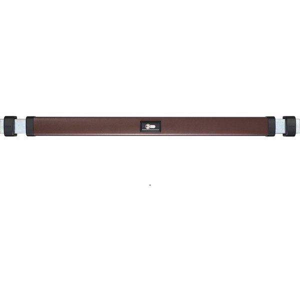 ABUS Panzerriegel PR2600 Panzerriegel, mit Zylinder EC550 30/60, Querriegel, Braun, Für Türbreiten von 735 - 1.030mm, Zweitourig schließend, 3-Schlüssel