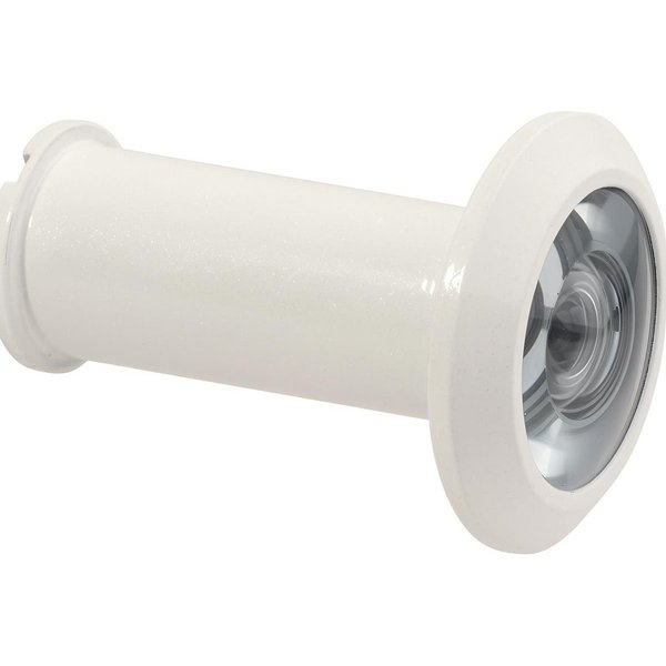 ABUS Türspion 2203 W B, Blickwinkel 180 °, Türstärke 106-35 mm (Set) inkl. Sichtschutzblech und drei Verlängerungen