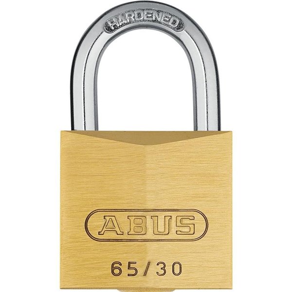 ABUS Vorhängeschloss 65IB/30, Schloßkörper aus massivem Messing, gehärteter Stahlbügel