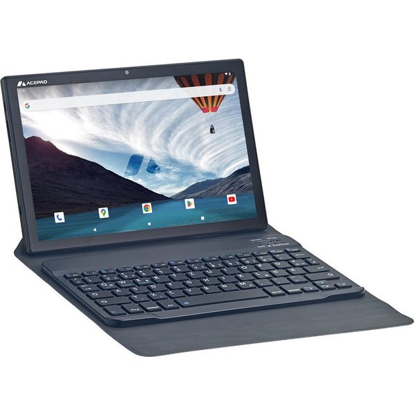 Acepad A151T Full-HD, LTE+WLAN Tablet mit Tastatur Tablet (10.1", 128 GB, Android, 4G (LTE), bis zu 18GB RAM, 10", FHD 1920x1200, Android 16, mit BT-Tastatur Fl
