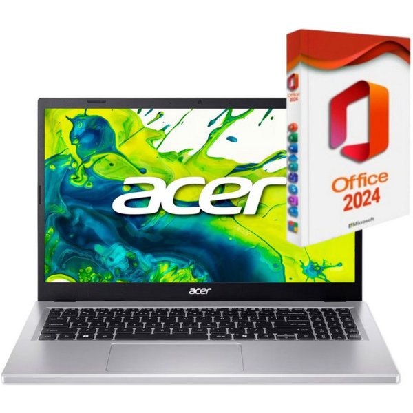 Acer Aspire Go 15 - Core i5 Notebook (39,62 cm/15.6 Zoll, Core i5 1334U, Intel Iris XE Grafik, 16 GB, 256 GB SSD, Windows 11 Pro und Microsoft Office 2024 Profe