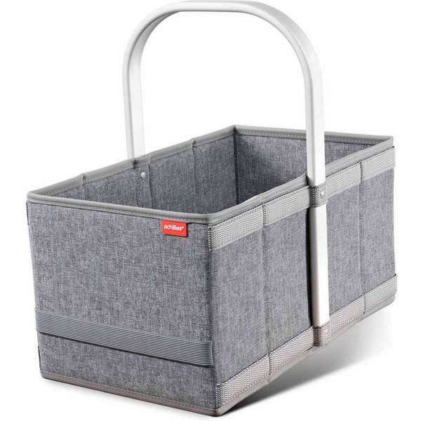 achilles Einkaufskorb Handle-Box Einkaufs-Korb mit Aluminium Griff Faltbarer Shopper