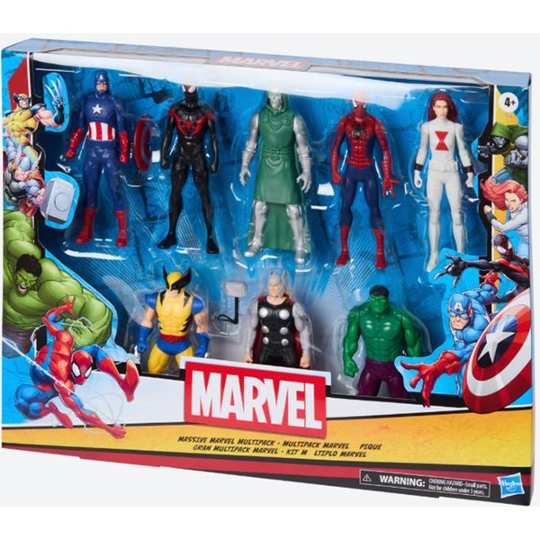 MARVEL Actionfigur Marvel Ultimate Protectors 8 Stück Marvel-Superhelden Spielfiguren, (8-tlg)