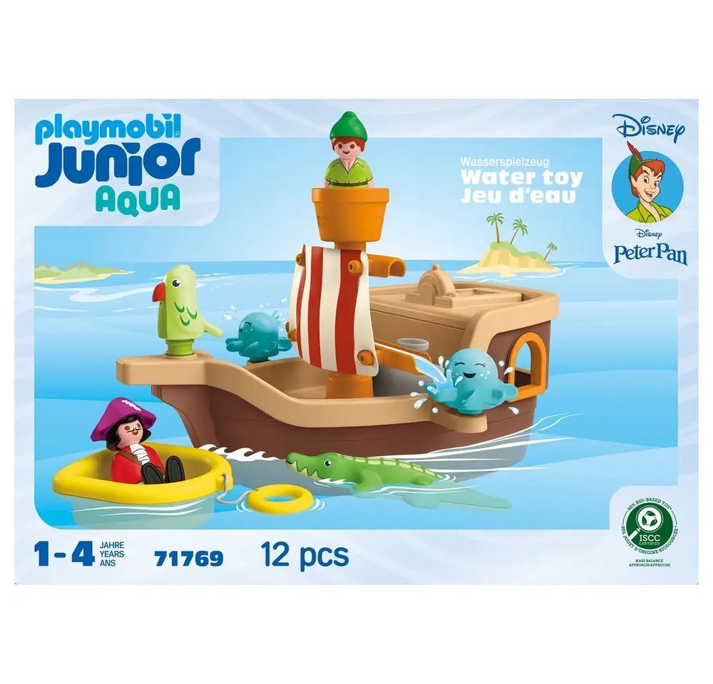 Playmobil® Actionfigur PLAYMOBIL 71769 JUNIOR & Disney: Peter Pans Piratenschiff mit Wassersp – Bild 3 von 5