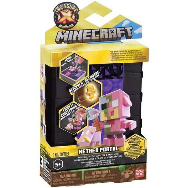 Minecraft Actionfigur Treasure X Minecraft Nether Portal