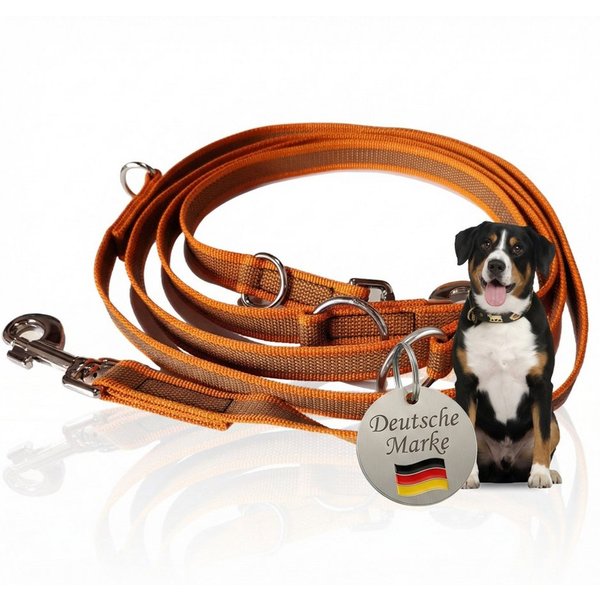 Activity4Dogs Hundeleine für große Hunde, Anti-Slip, 3 m lang, 4-fach verstellbar, TESTSIEGER, rutschfest, Nylon, sehr gut bei Regenwetter, Made in Germany