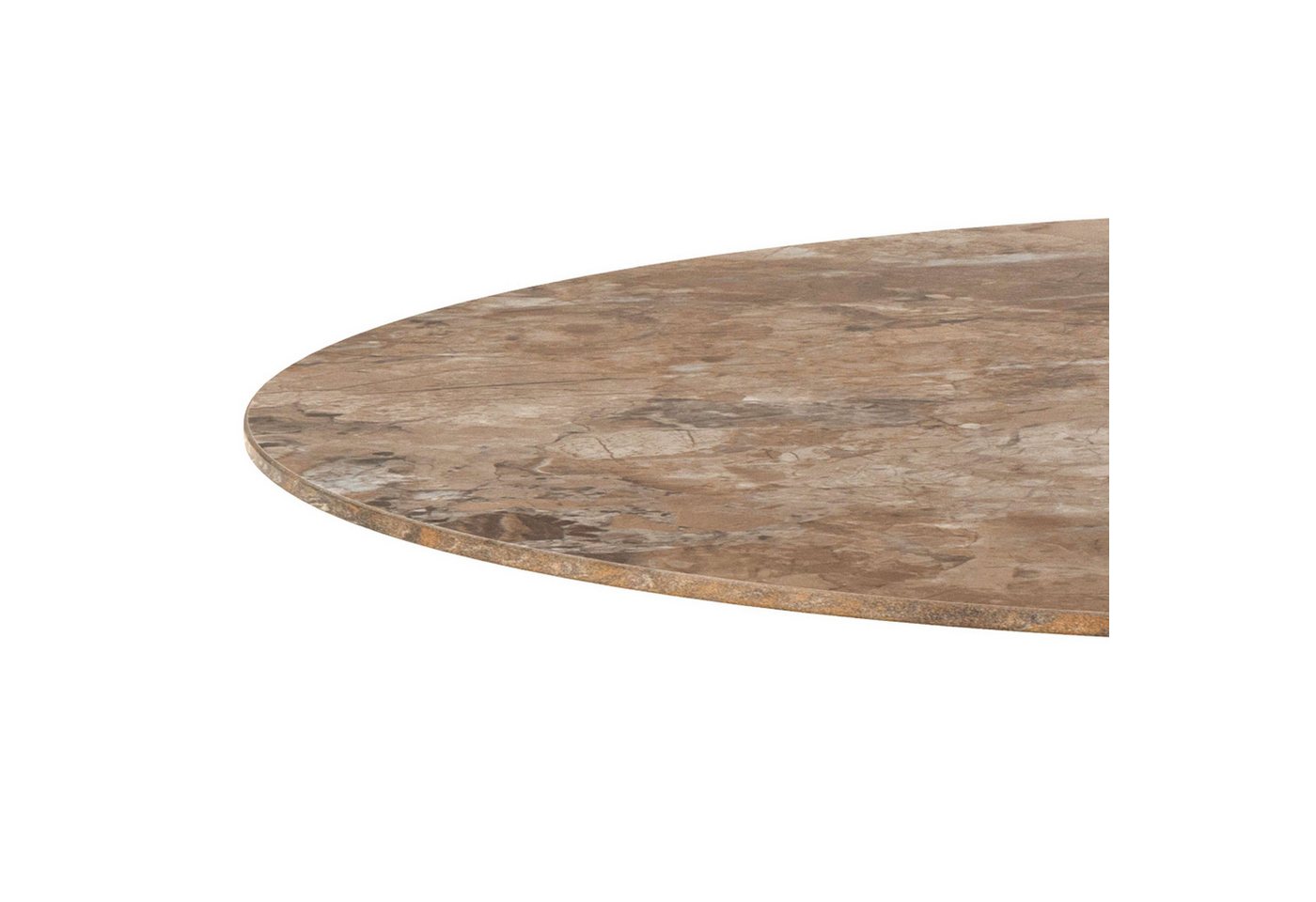 ACTONA GROUP Bartisch Stehtisch (B/T/H: 80x80x105cm), Tisch braun, polierte Keramiktischplatte – Bild 4 von 5
