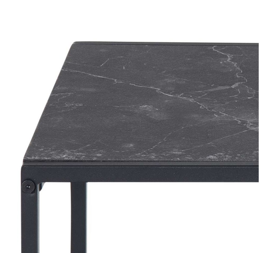 ACTONA GROUP Beistelltisch Infinity (Set, 3 Stück), Satz mit Tischen, Schlittenbeine aus schwarzem Metall, (Set, 2 st) – Bild 3 von 5