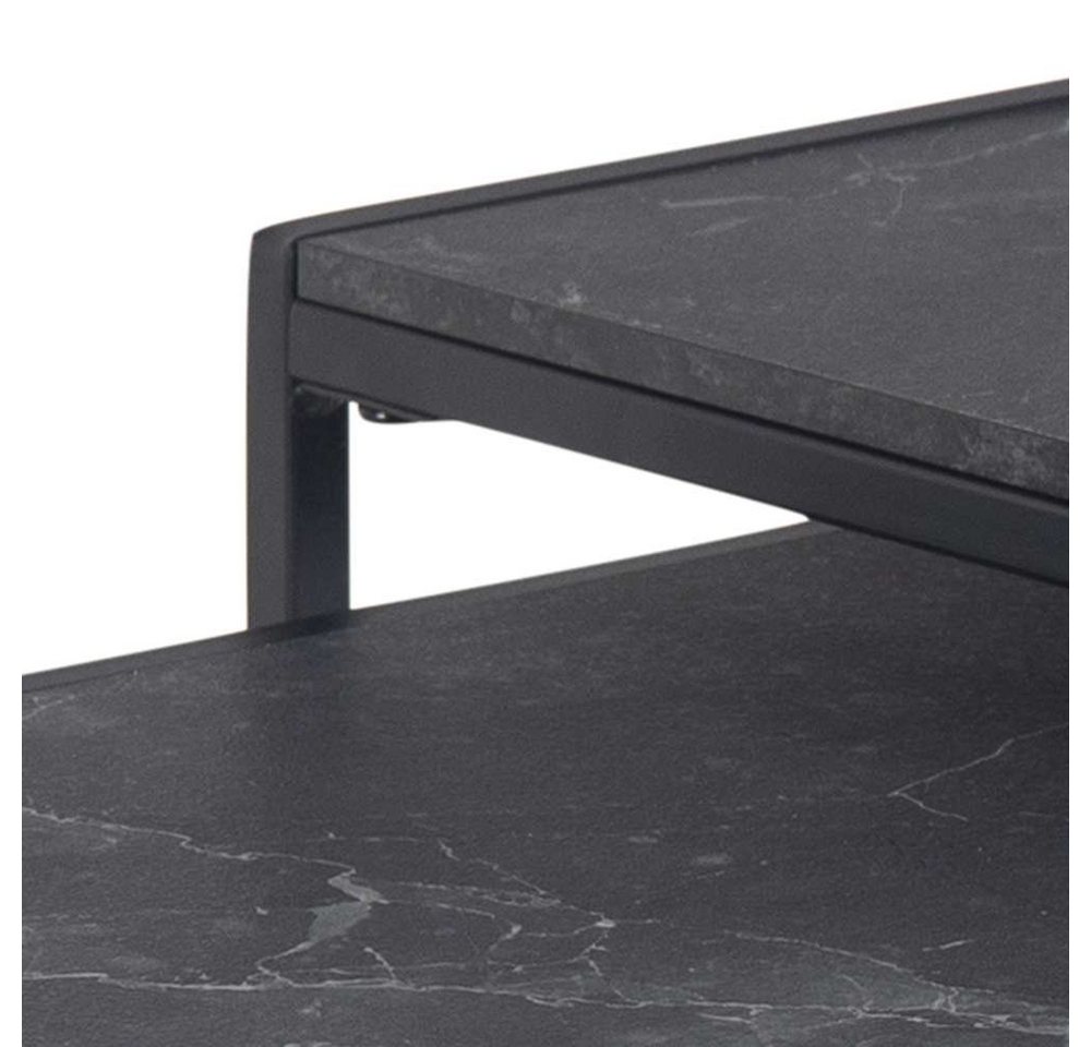 ACTONA GROUP Beistelltisch Infinity (Set, 3 Stück), Satz mit Tischen, Schlittenbeine aus schwarzem Metall, (Set, 2 st) – Bild 5 von 5