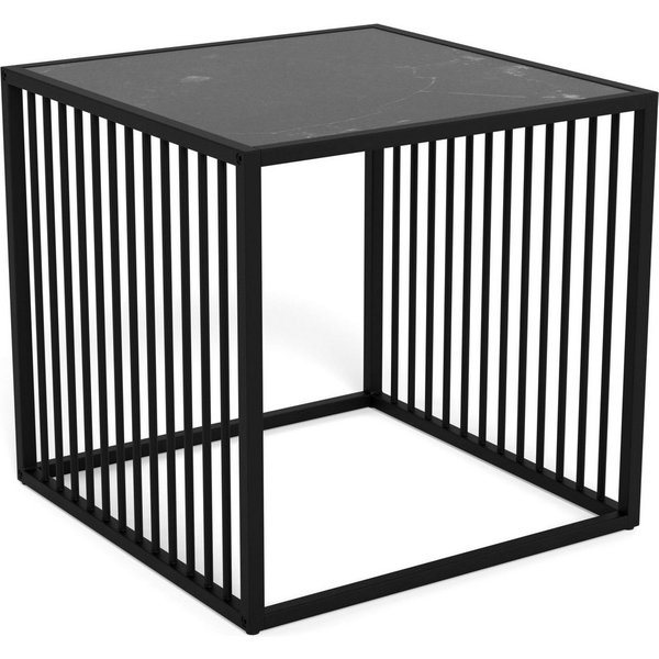 ACTONA GROUP Beistelltisch Strington, robuster Ecktisch im skandinavischem Design, robust, Pflegeleicht & langlebig, Gestell aus Stahl, Maße 40x40x40