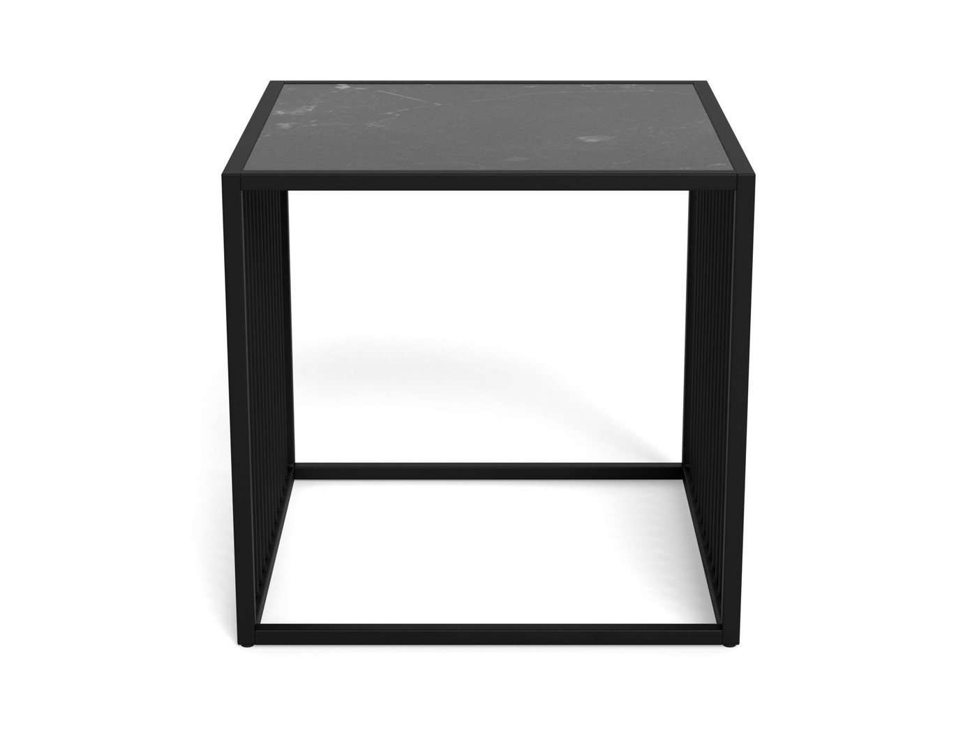 ACTONA GROUP Beistelltisch Strington, robuster Ecktisch im skandinavischem Design, robust, Pflegeleicht & langlebig, Gestell aus Stahl, Maße 40x40x40 – Bild 4 von 5