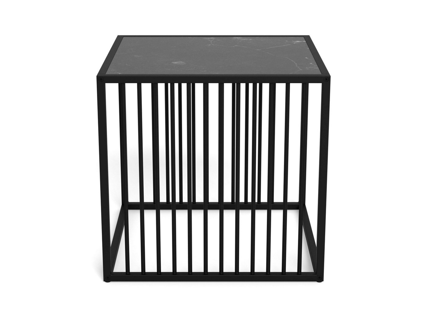 ACTONA GROUP Beistelltisch Strington, robuster Ecktisch im skandinavischem Design, robust, Pflegeleicht & langlebig, Gestell aus Stahl, Maße 40x40x40 – Bild 5 von 5