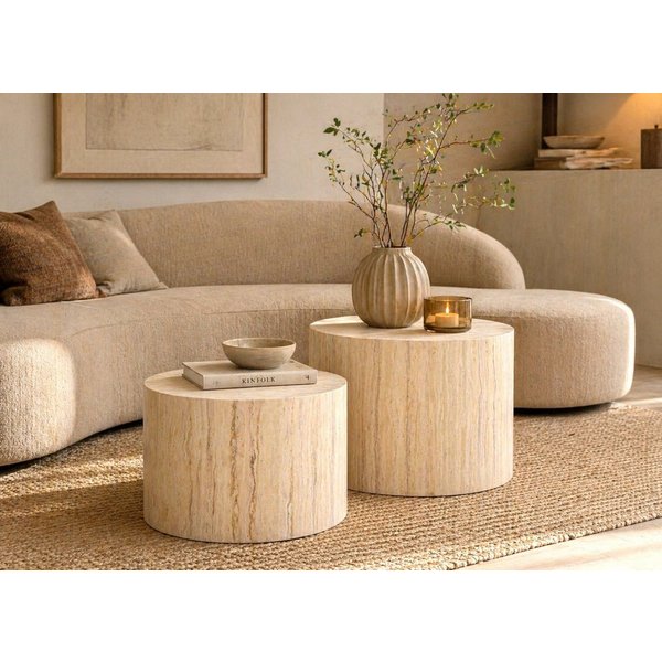 ACTONA GROUP Couchtisch Dice 2er Set - Steinoptik, modern & stilvoll, skandinavisches Design (Couchtisch, Beistelltisch), OTTOs Choice, Pflegeleichter Beistellt