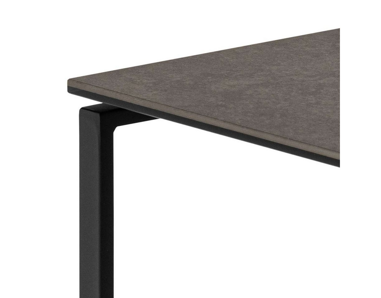 ACTONA GROUP Couchtisch Katrine, 2er-Set, Kaffetisch, Keramik-Tischplatte, modern, Scandi (Set, 2-St., Set aus 2 Couchtischen), Quadratisch, robustes schwarzes  – Bild 4 von 4