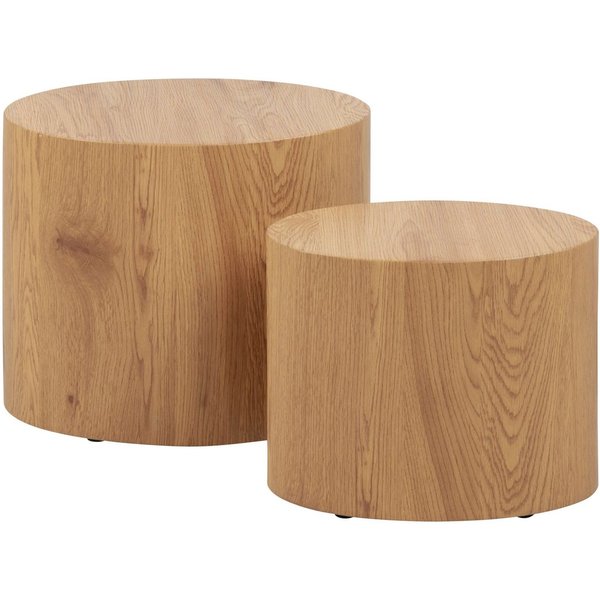 ACTONA GROUP Couchtisch Mice 2er Set - oval, skandinavisch & modern, pflegeleicht, Komplettset (Couchtisch, Beistelltisch), OTTOs Choice, Langlebiger Beistellti