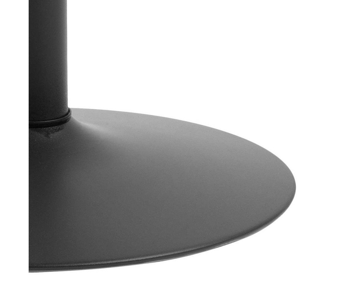 ACTONA GROUP Esstisch Ibiza, Runder Küchentisch - pflegeleicht, platzsparend & robust (1-St., Tisch, Tulpentisch), Cafetisch, Esstisch rund Ø 80 cm, Schwarz, mi – Bild 5 von 5