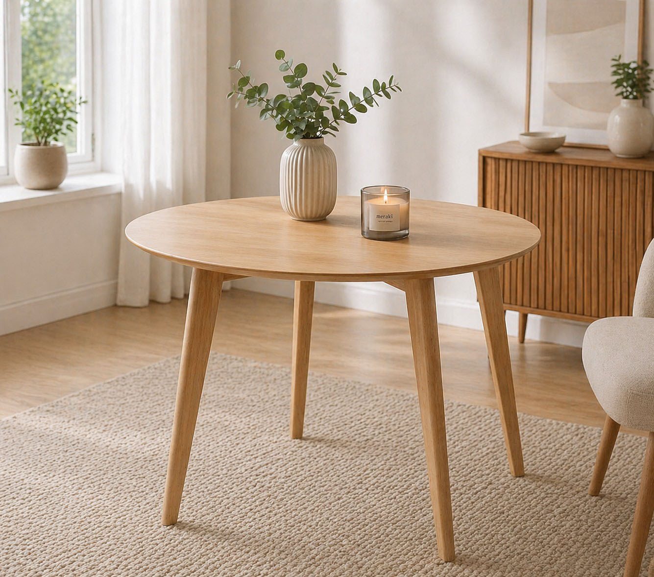 ACTONA GROUP Esstisch Roxby rund Ø105 – kompakt, robust & pflegeleicht, zeitloses Design (1-St., Küchentisch, OTTOs Choice) – Bild 2 von 5