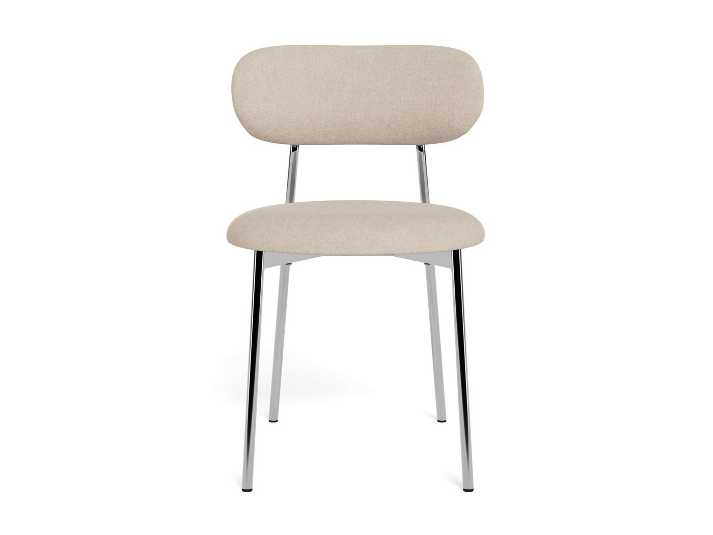 ACTONA GROUP Esszimmerstuhl Lyric, Küchenstuhl, mit gepolsterter Sitzfläche (Set, 2 St), Stuhl, Chenille, Retro-Futur, Chromstahlgestell, FSC™ – Bild 5 von 5