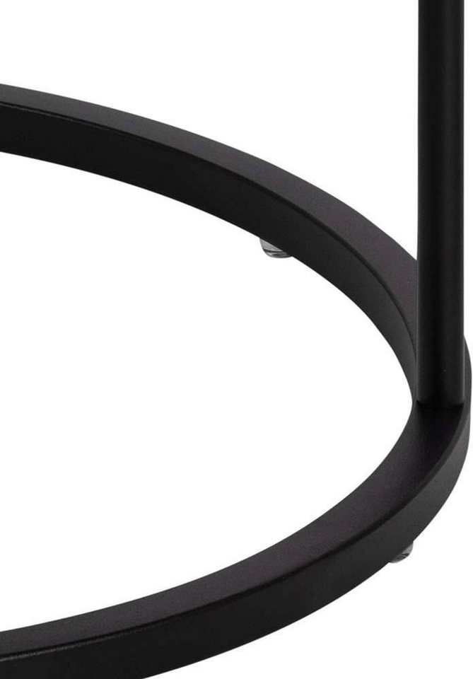ACTONA GROUP Nachttisch Polo (1-St), Nachttisch in Weiss oder Schwarz, rund, Ø 40 cm, mit 1 Schublade – Bild 5 von 5