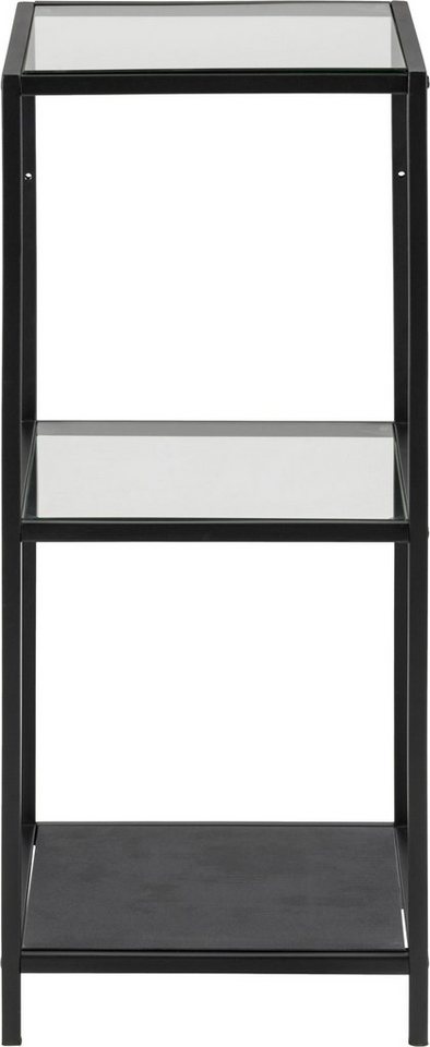 ACTONA GROUP Standregal Stoke, aus Metall mit Glasböden in leichter Konstruktion, Höhe 82cm – Bild 2 von 3