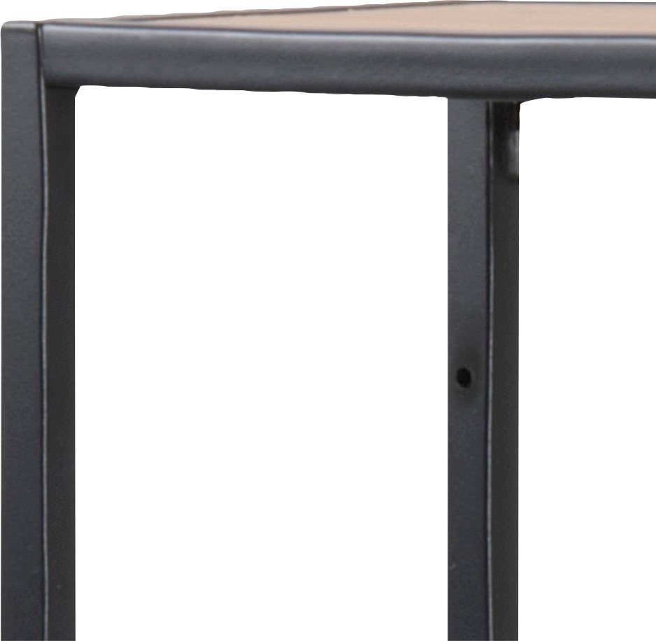 ACTONA GROUP Wandregal, Metallgestell im Industrie-Look, 3 Einlegeböden, asymmetrische Details – Bild 4 von 5