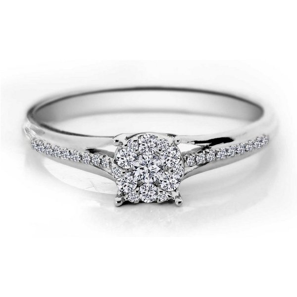 Adam & Eve Verlobungsring "AE25" Brillantring 585/- Gelbgold oder Weißgold 0,20 ct. (mit 31 Diamanten), inklusive Echtheitszertifikat - Gravur möglich