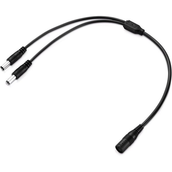 adaptare adaptare 93532 Niedervolt Y-Kabel (DC-Hohlbuchse auf 2x Hohlstecker), Stromkabel