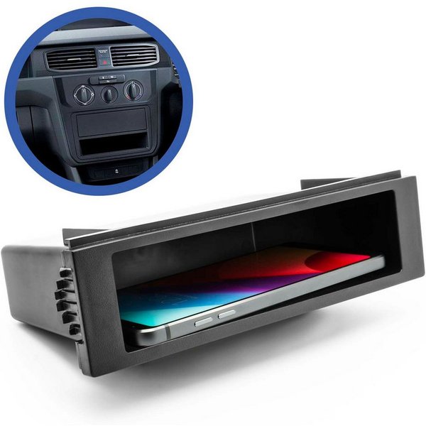 Adapter Universe Auto KFZ Radioblende Universell 1 DIN Ablagefach Radioschacht Autoradio