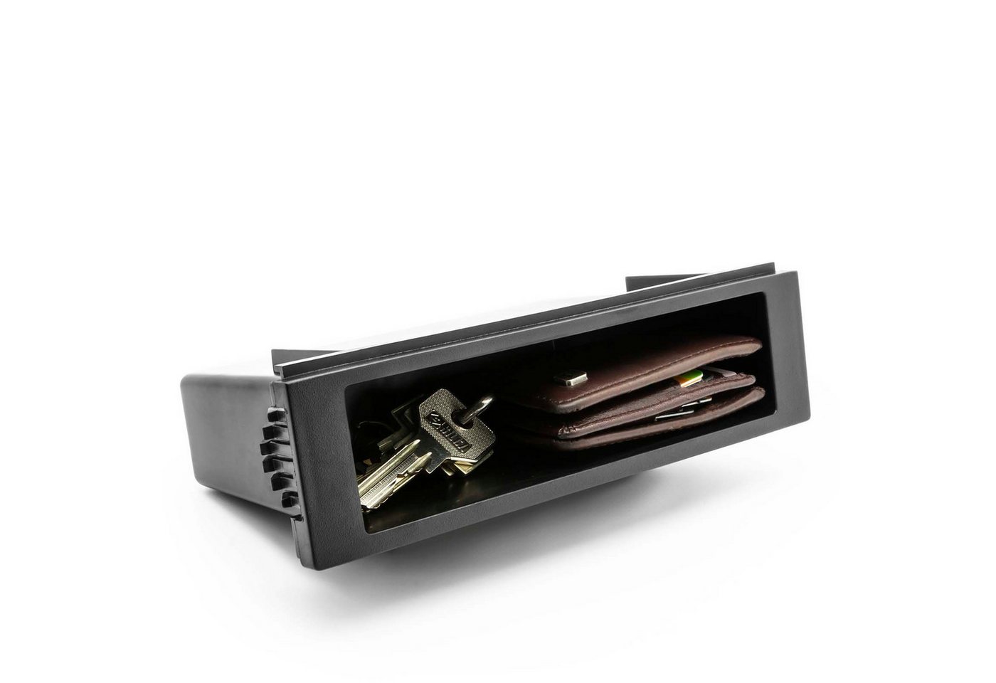 Adapter Universe Auto KFZ Radioblende Universell 1 DIN Ablagefach Radioschacht Autoradio – Bild 4 von 5