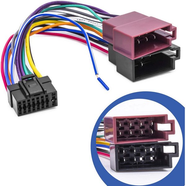 Adapter Universe DIN ISO Auto Radio Adapter Kabel Stecker Kabel Baum passend für Alpine KFZ-Adapter