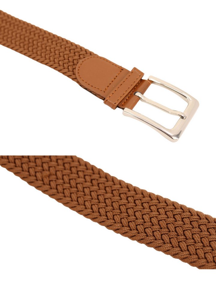 Adel Accessoires Flechtgürtel Unisex Flechtgürtel – Elastisch, 3,5 cm breit, in 15 Farben Dehnbar, ohne Lochsystem, individuell verstellbar – Bild 2 von 3