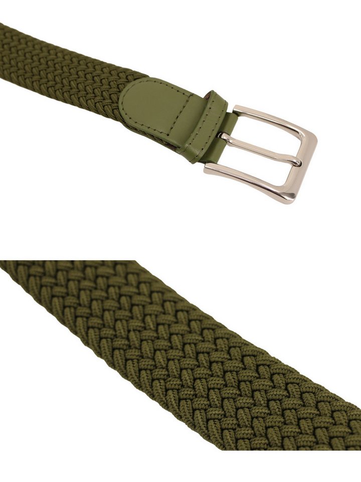 Adel Accessoires Flechtgürtel Unisex Flechtgürtel – Elastisch, 3,5 cm breit, in 15 Farben Dehnbar, ohne Lochsystem, individuell verstellbar – Bild 2 von 3