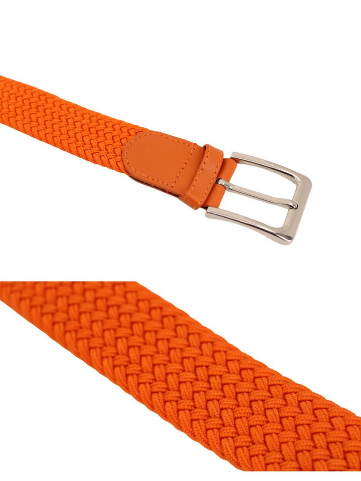 Adel Accessoires Flechtgürtel Unisex Flechtgürtel – Elastisch, 3,5 cm breit, in 15 Farben Dehnbar, ohne Lochsystem, individuell verstellbar – Bild 2 von 3
