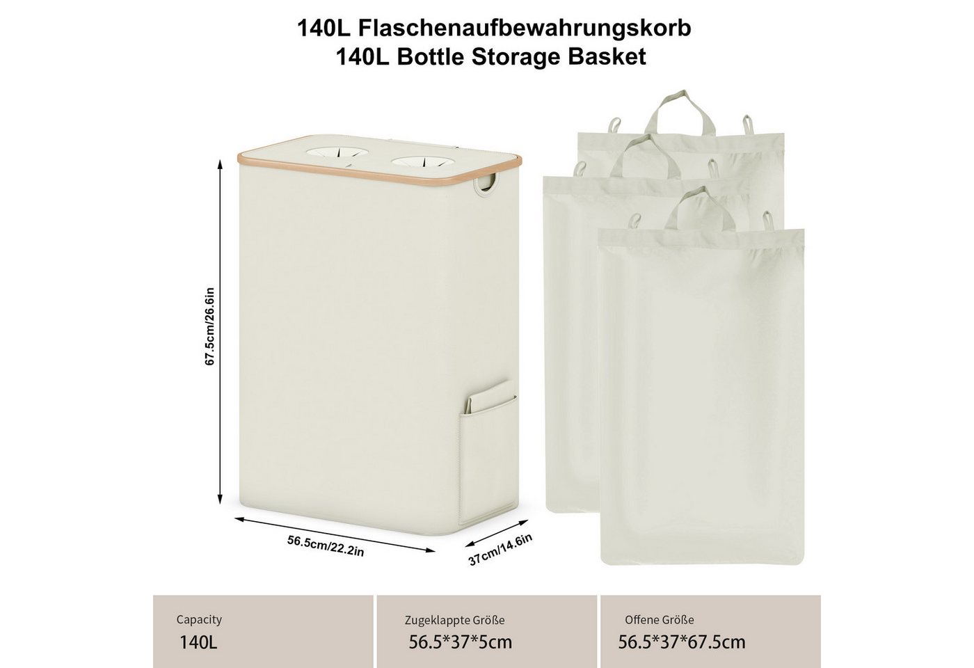 AdelDream Müllsackständer Pfandflaschen Sammelbehälter – Bild 2 von 5