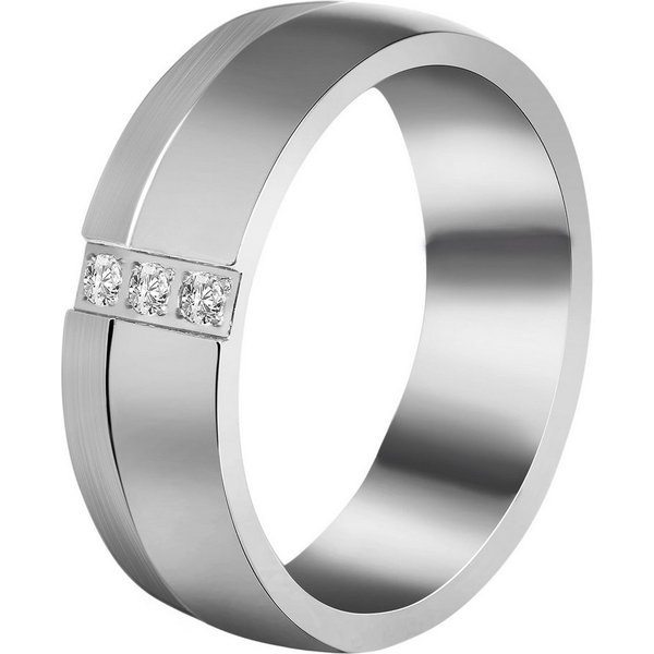 Adelia´s Fingerring Damen Ring aus Titan mit Strass Steinchen