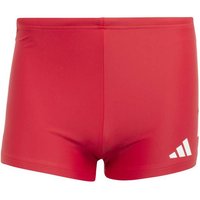 ADIDAS Badehose 3-Streifen 2-Inch, Größe 10 in Rot