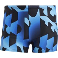 ADIDAS Badehose Allover Print, Größe 6 in Blau
