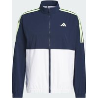 ADIDAS BEYOND TWISTWEAVE FULL-ZIP WINDBREAKER, Größe XL in Weiß