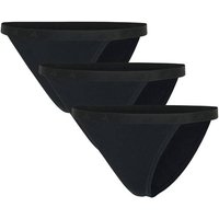 ADIDAS adidas Damen, Slip, 3er Pack - Sport Active Essential , Bikini, Unterwäsche, Logo, uni, Größe L in Schwarz