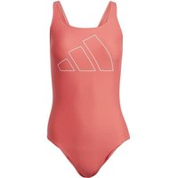 ADIDAS Damen Badeanzug Big Bars, Größe 34 in Rot