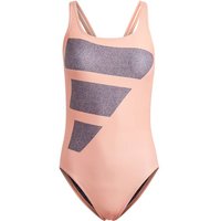ADIDAS Damen Badeanzug BIG BARS SUIT, Größe 42 in Rot
