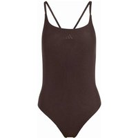 ADIDAS Damen Badeanzug Iconisea Ribbed Padded, Größe 48 in Grau