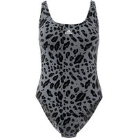 ADIDAS Damen Badeanzug Print U-back St, Größe 40 in Grau