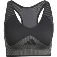 ADIDAS Damen BH AEROKNIT Training Light Support, Größe XS in Grau