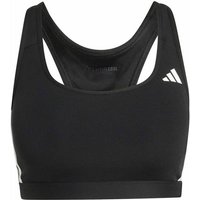 ADIDAS Damen BH Optime Essentials Workout 3-Streifen Medium Support BH, Größe XS in Schwarz