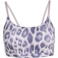 ADIDAS Damen BH Optime Essentials Workout Leopard Light Support BH, Größe M in Lila